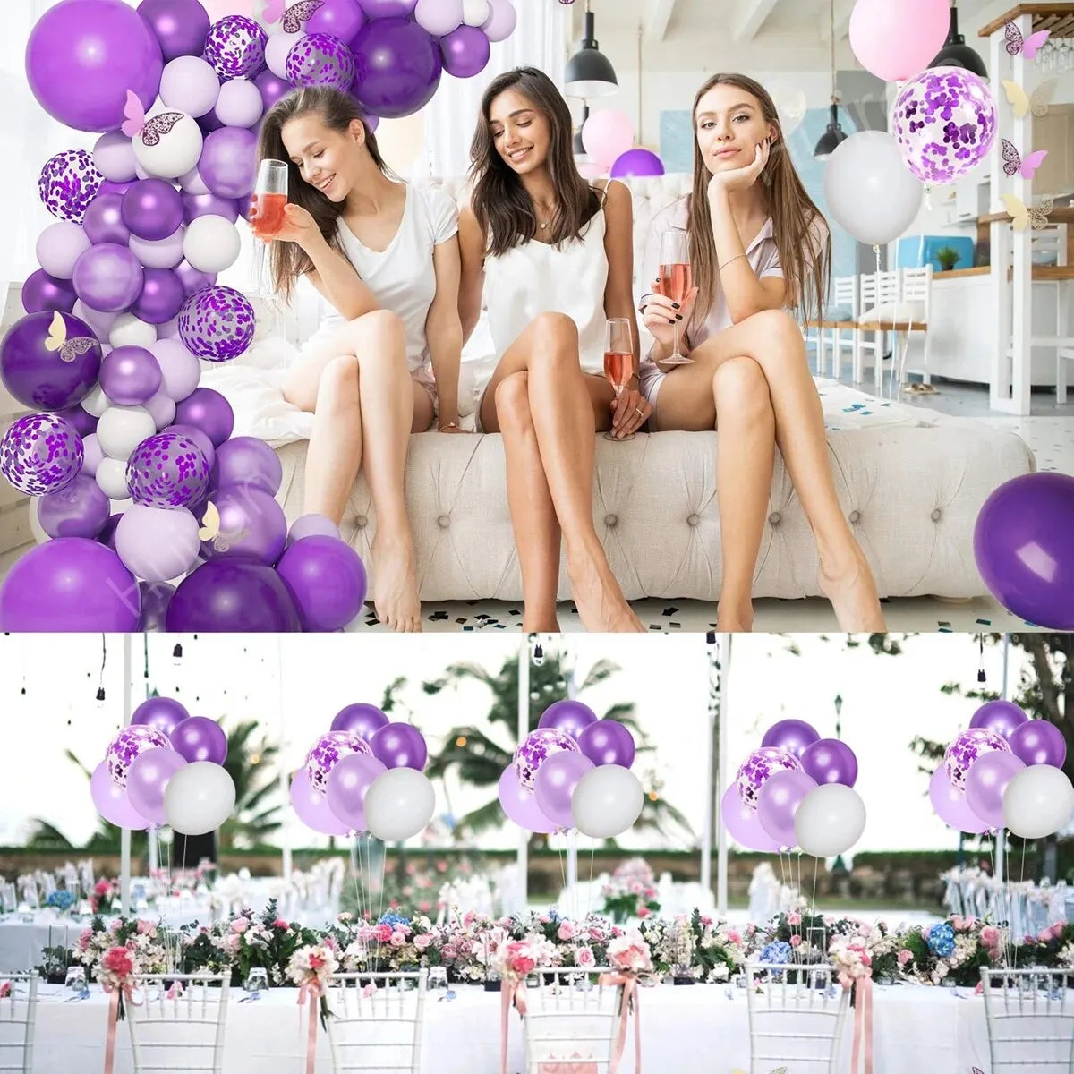 Purple Butterfly Balloon