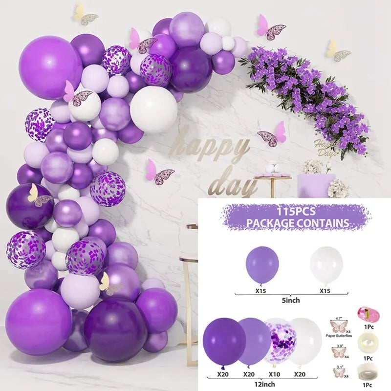 Purple Butterfly Balloon